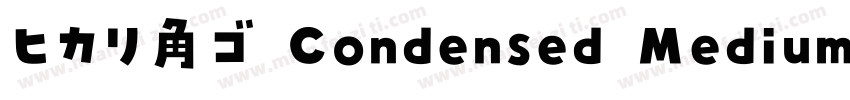ヒカリ角ゴ Condensed Medium字体转换